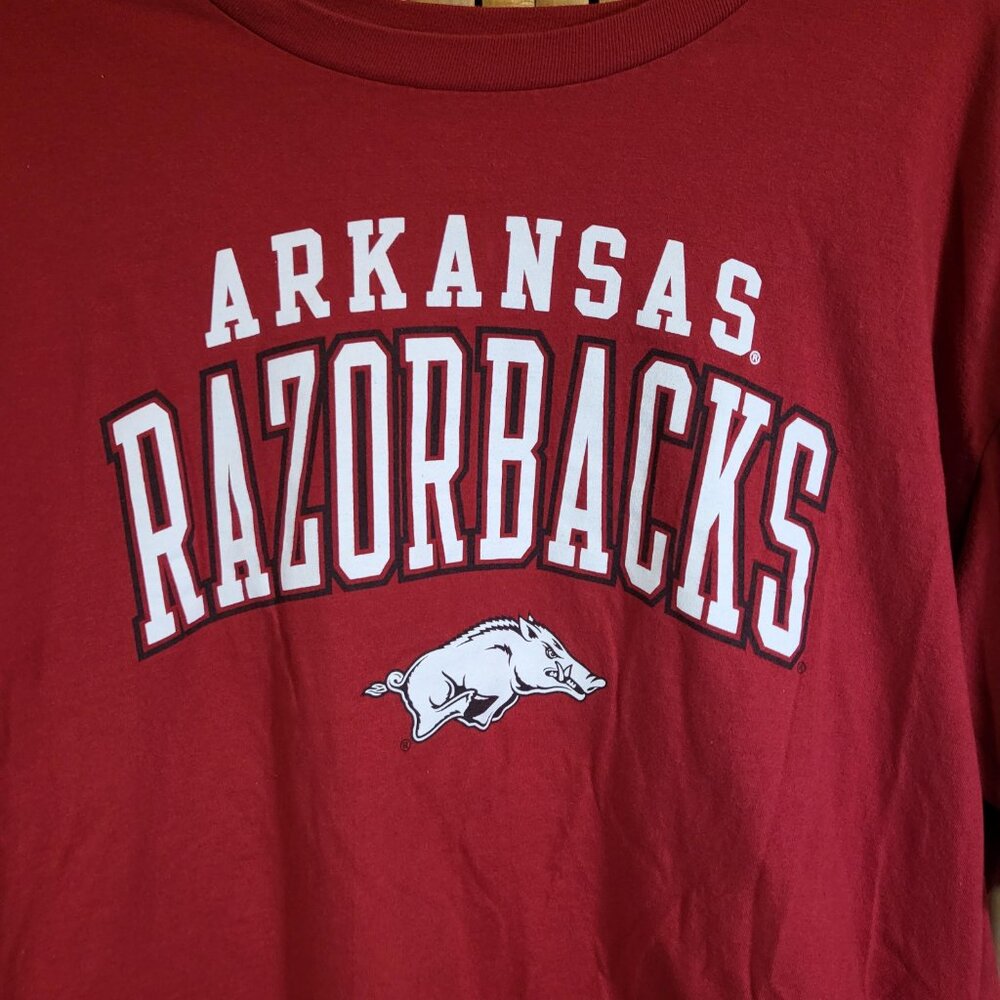 Fanatics Women's Arkansas Razorback T Shirt XL Red - Picture 2 of 4